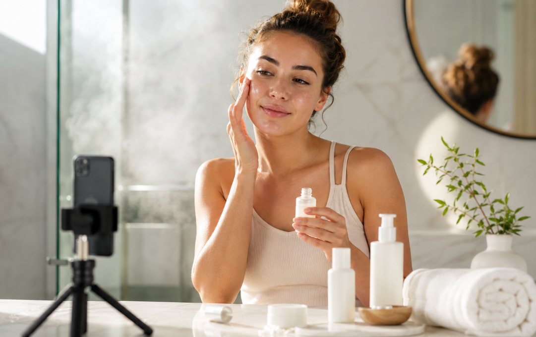 Transformation based content idea for beauty and skincare creators