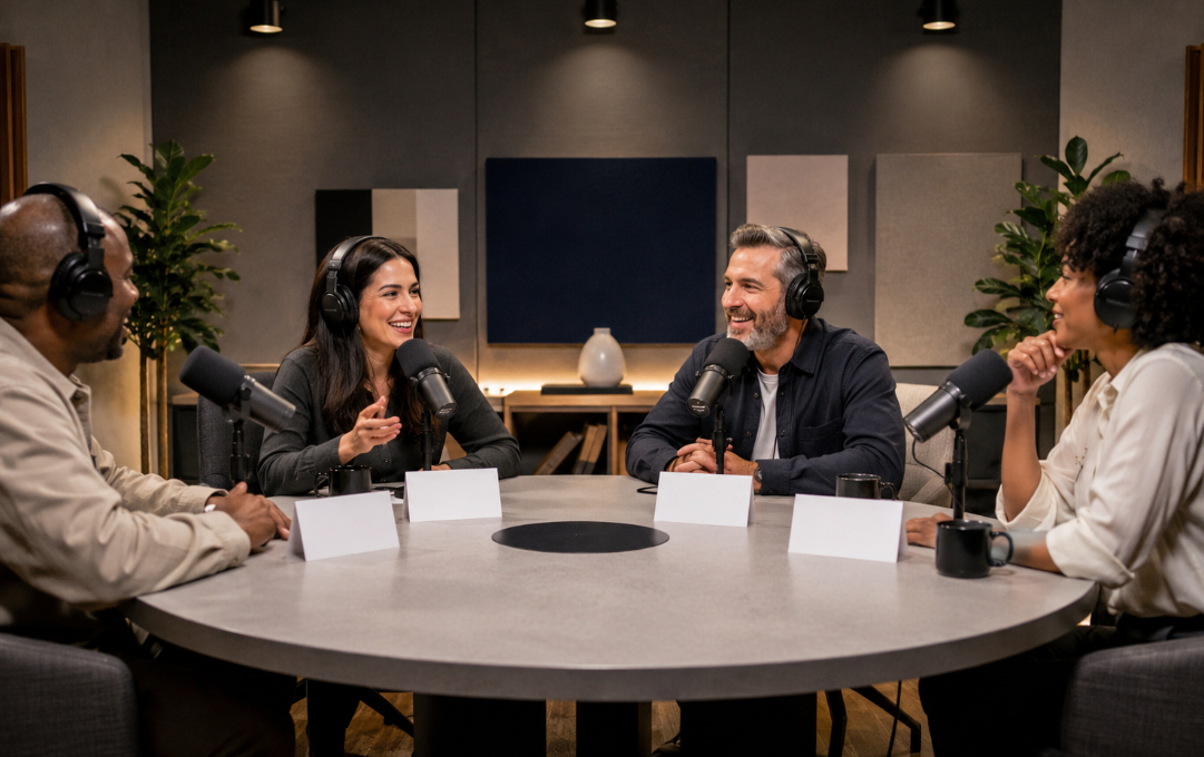 Panel and co-hosted podcast format