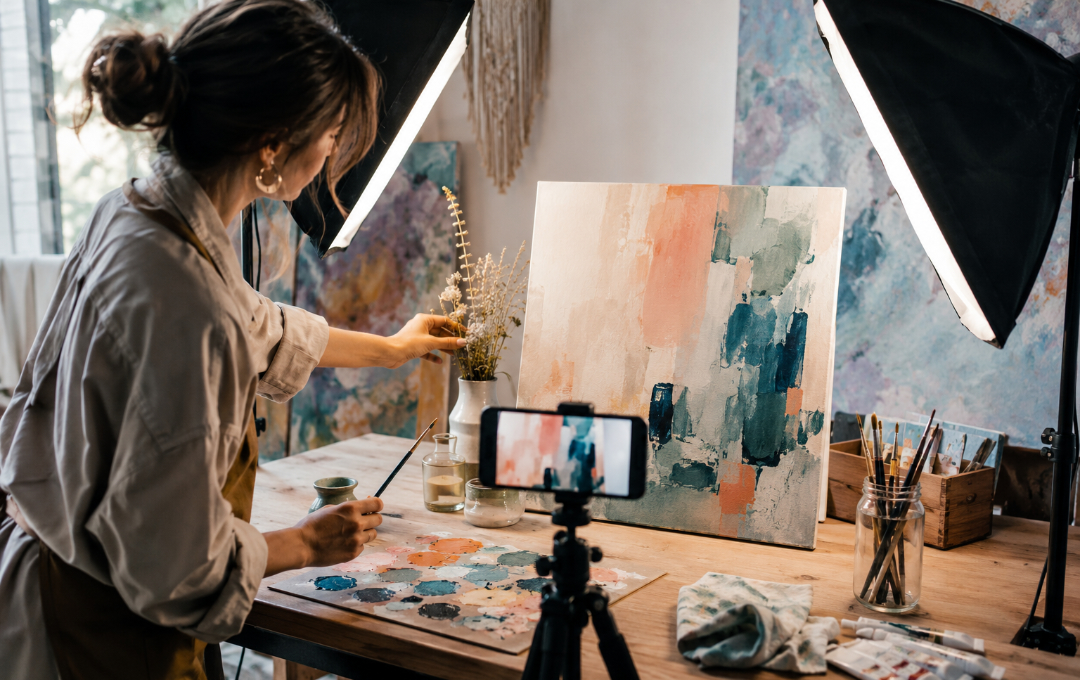 Artist developing a clear signature art style