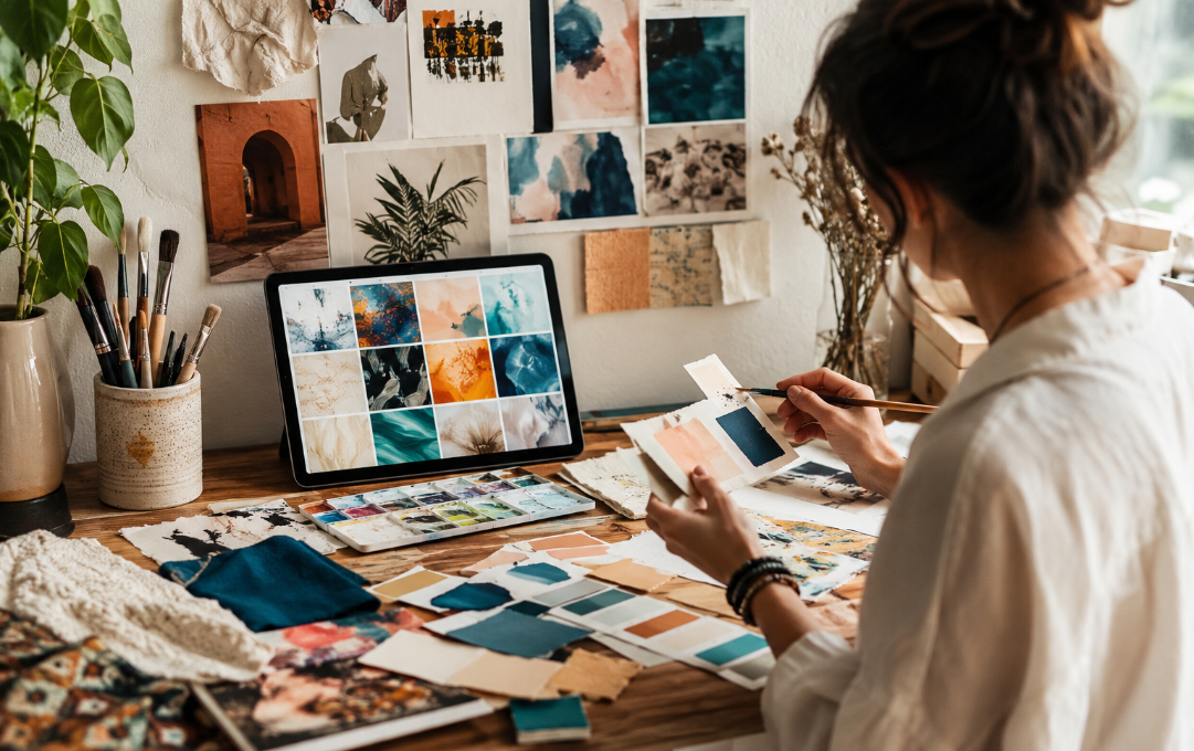 Artist building a recognisable visual language