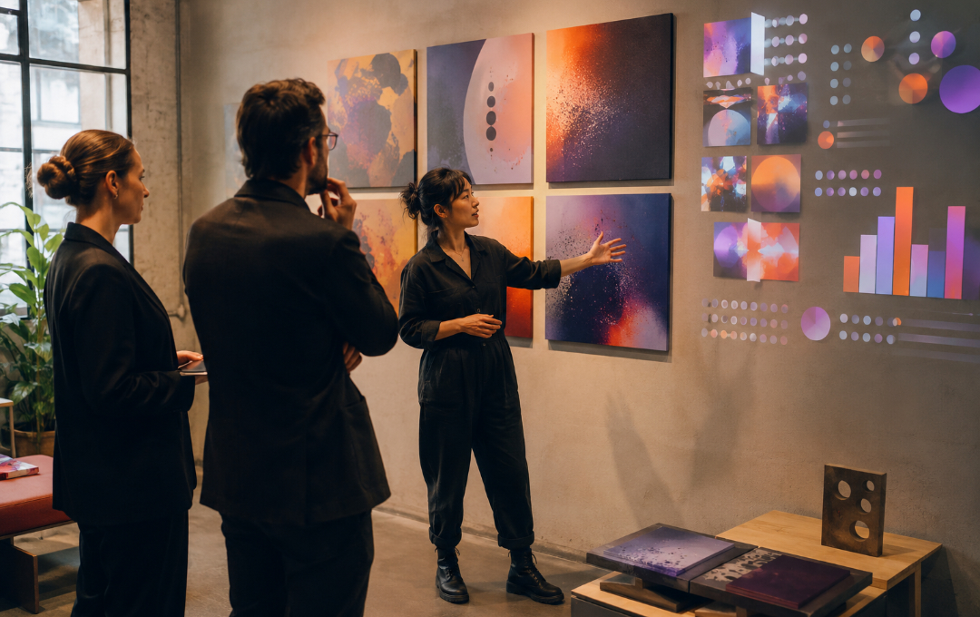 Artist portfolio prepared for brands and galleries