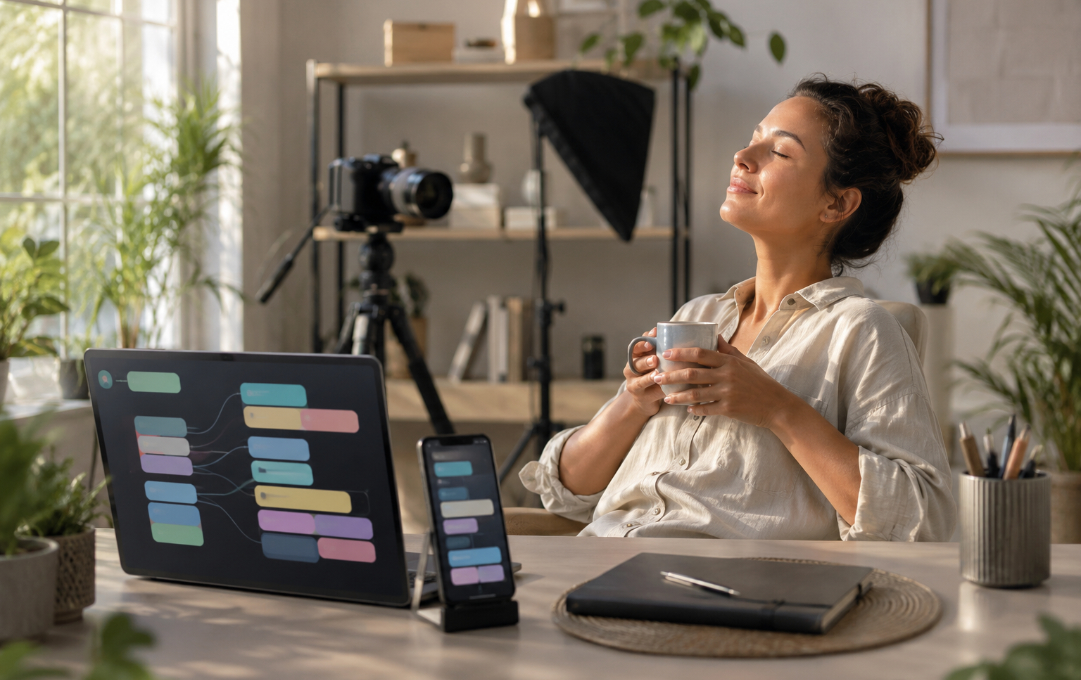 AI automation helping creators reduce stress and make more space for creativity