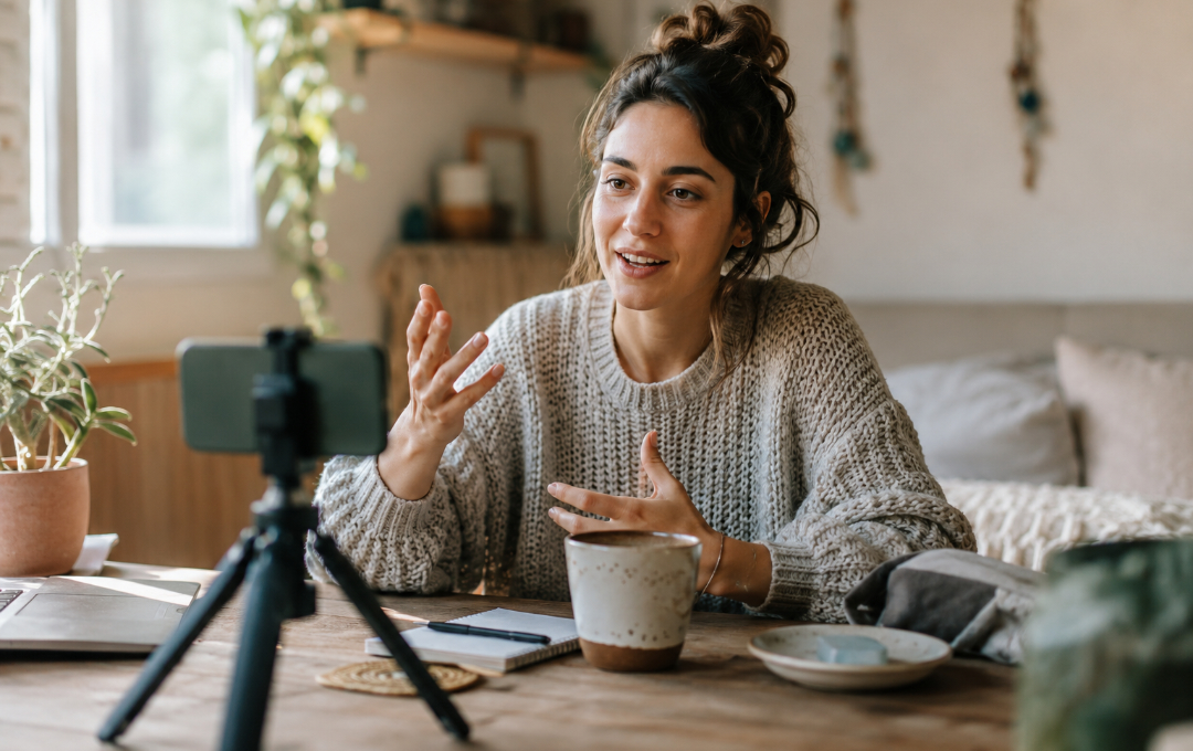 Low-production influencer content with high engagement