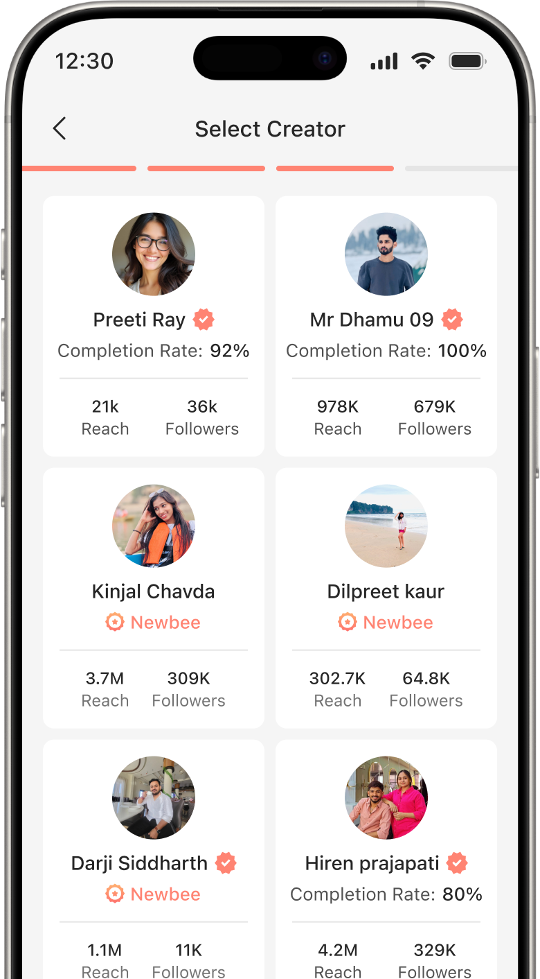 Brand campaign creation flow