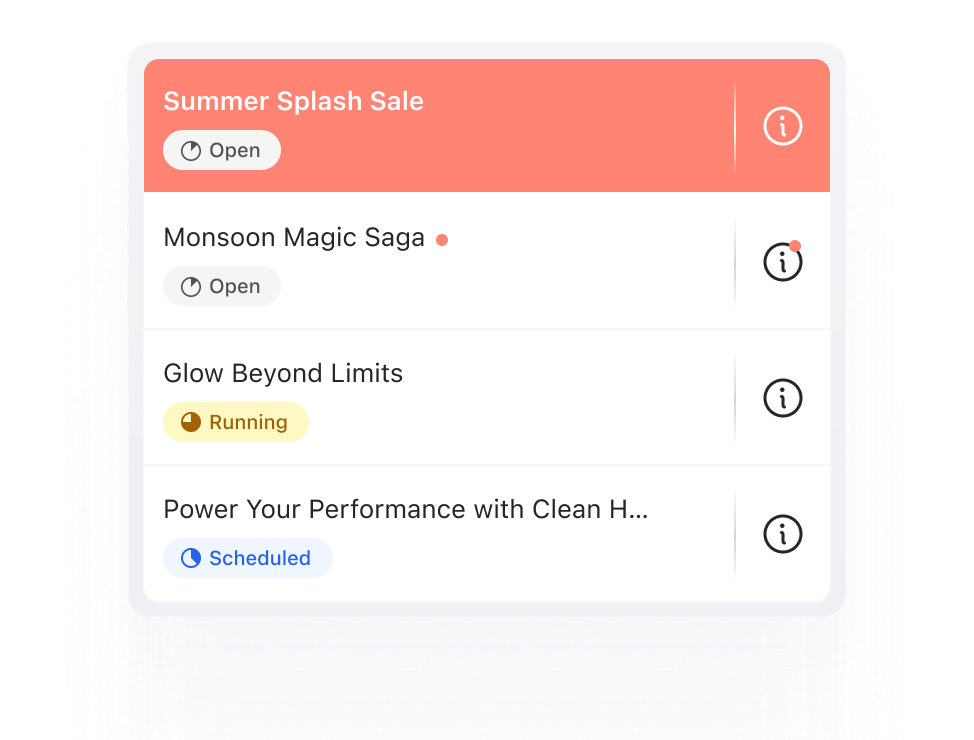 Switch Between Campaigns