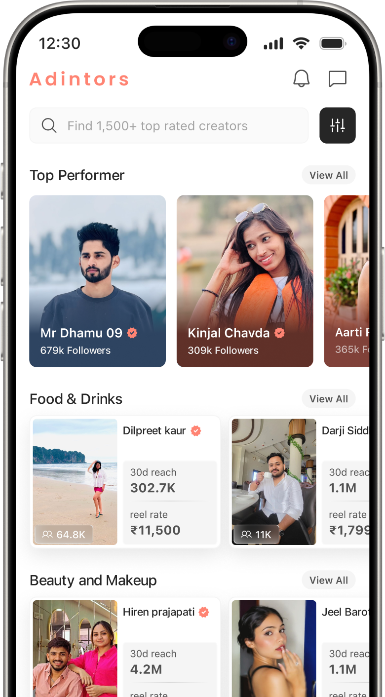 Creator discovery to campaign launch flow