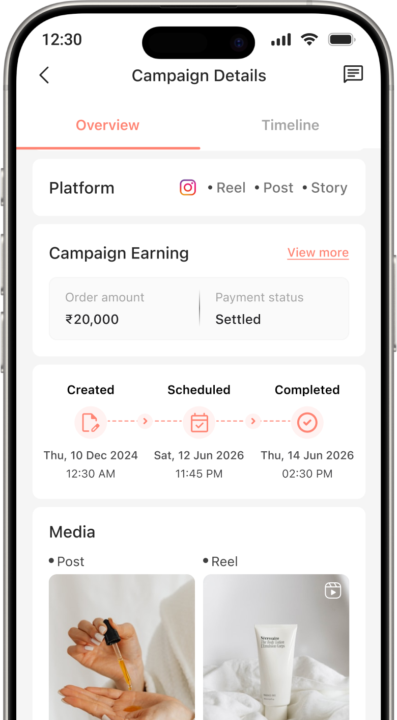 Creator payment workflow